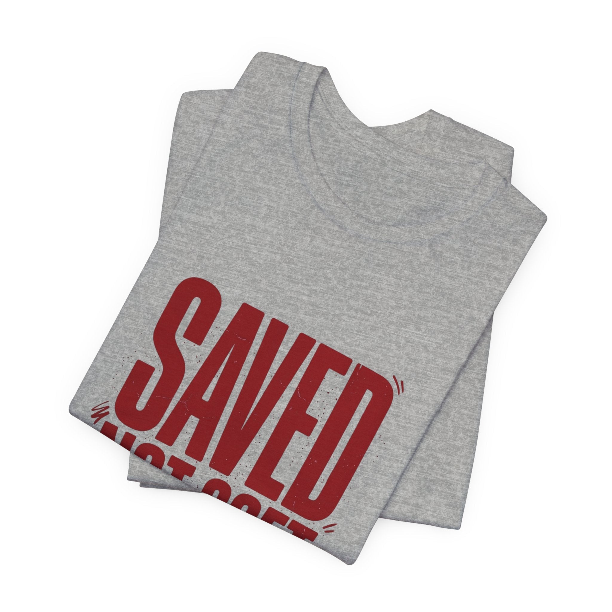 Saved Not Soft Tee | Christian streetwear, vintage - wash typography - Eden's Custom Apparel & Graphics