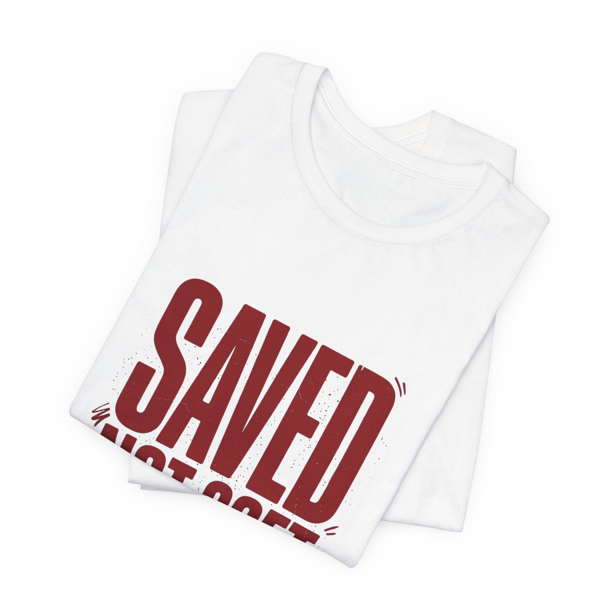 Saved Not Soft Tee | Christian streetwear, vintage - wash typography - Eden's Custom Apparel & Graphics