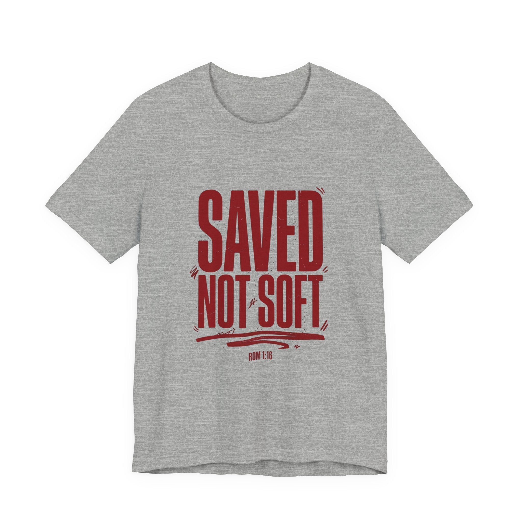 Saved Not Soft Tee | Christian streetwear, vintage - wash typography - Eden's Custom Apparel & Graphics
