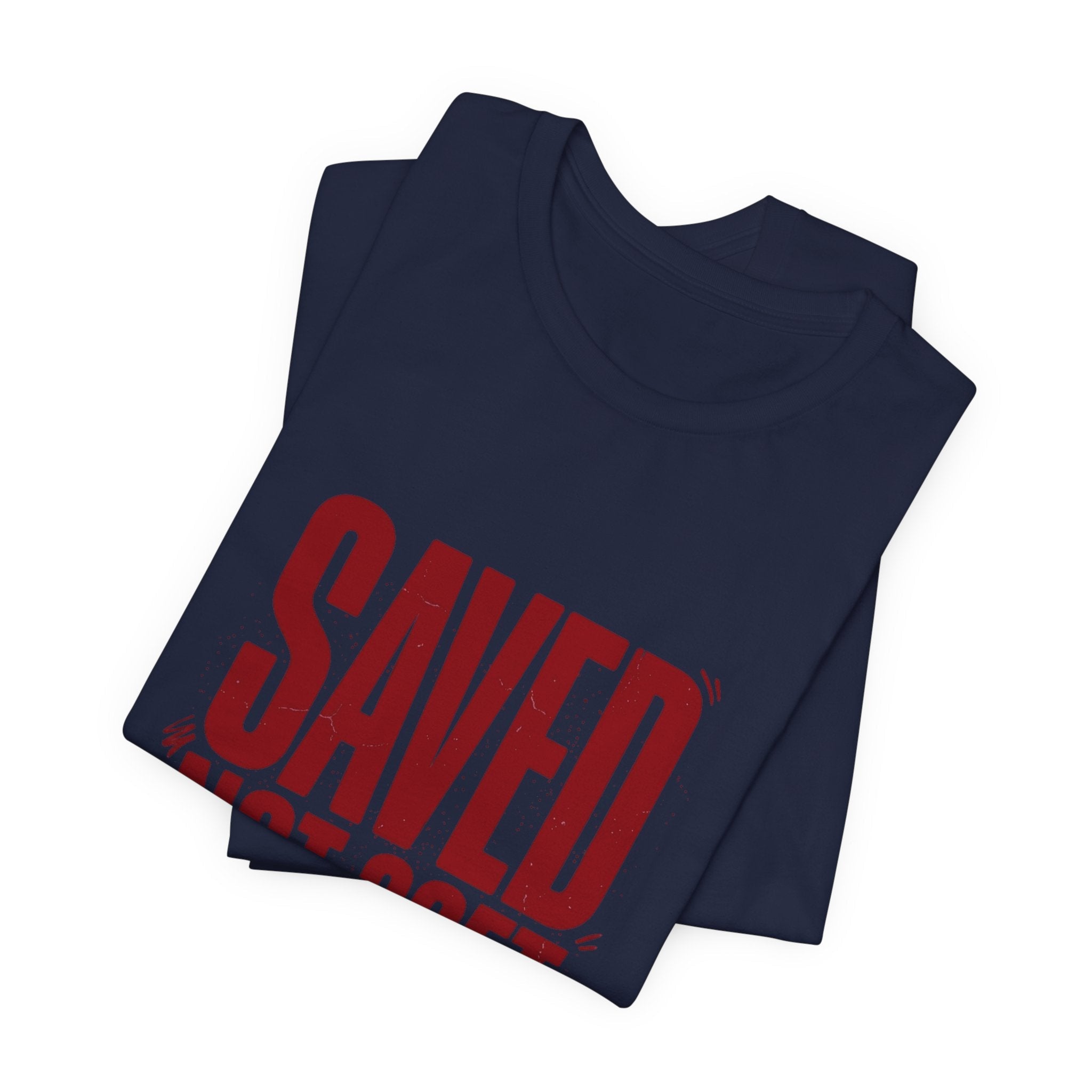 Saved Not Soft Tee | Christian streetwear, vintage - wash typography - Eden's Custom Apparel & Graphics