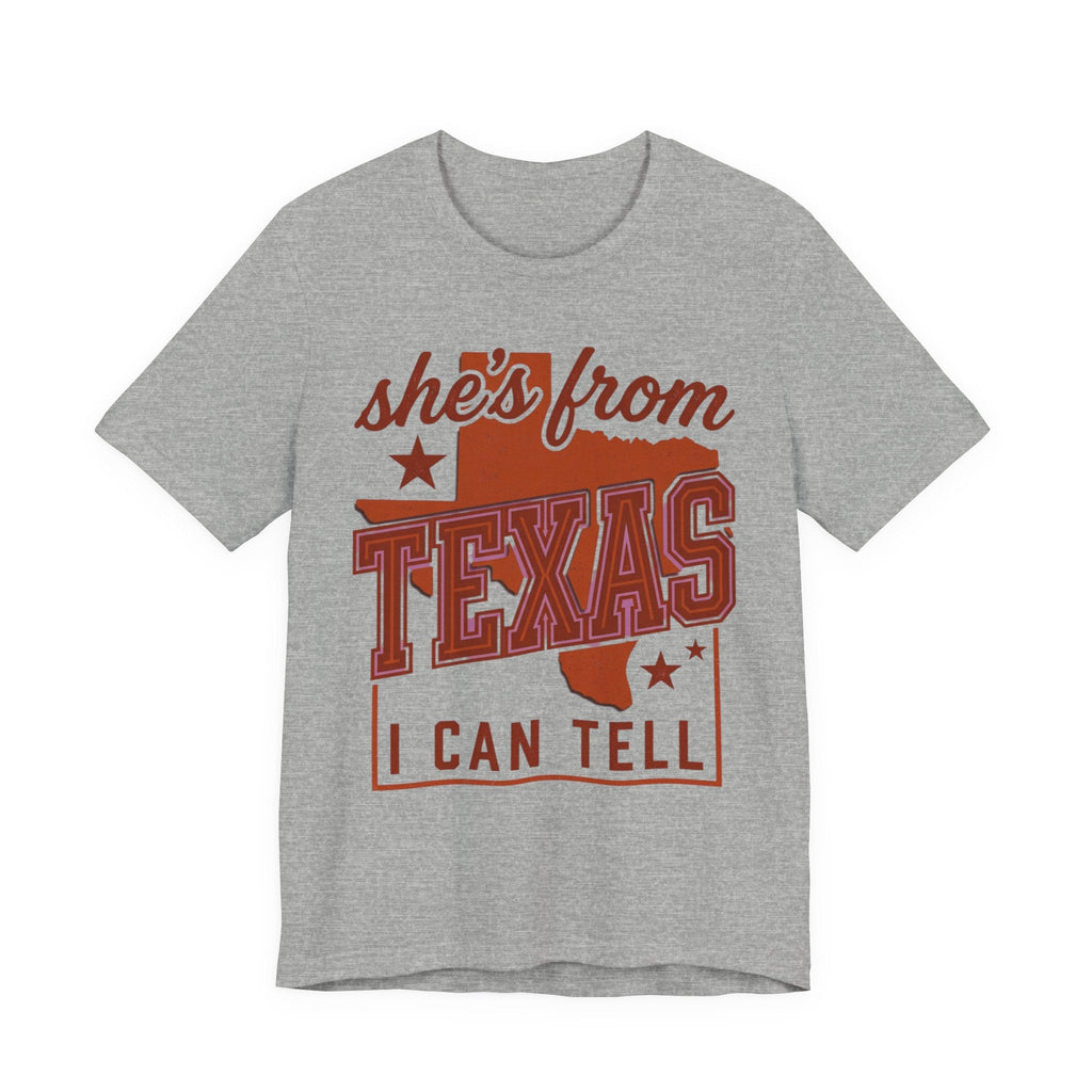 She's From Texas Tee | Texas Pride, Southern Cowgirl State Shirt - Eden's Custom Apparel & Graphics