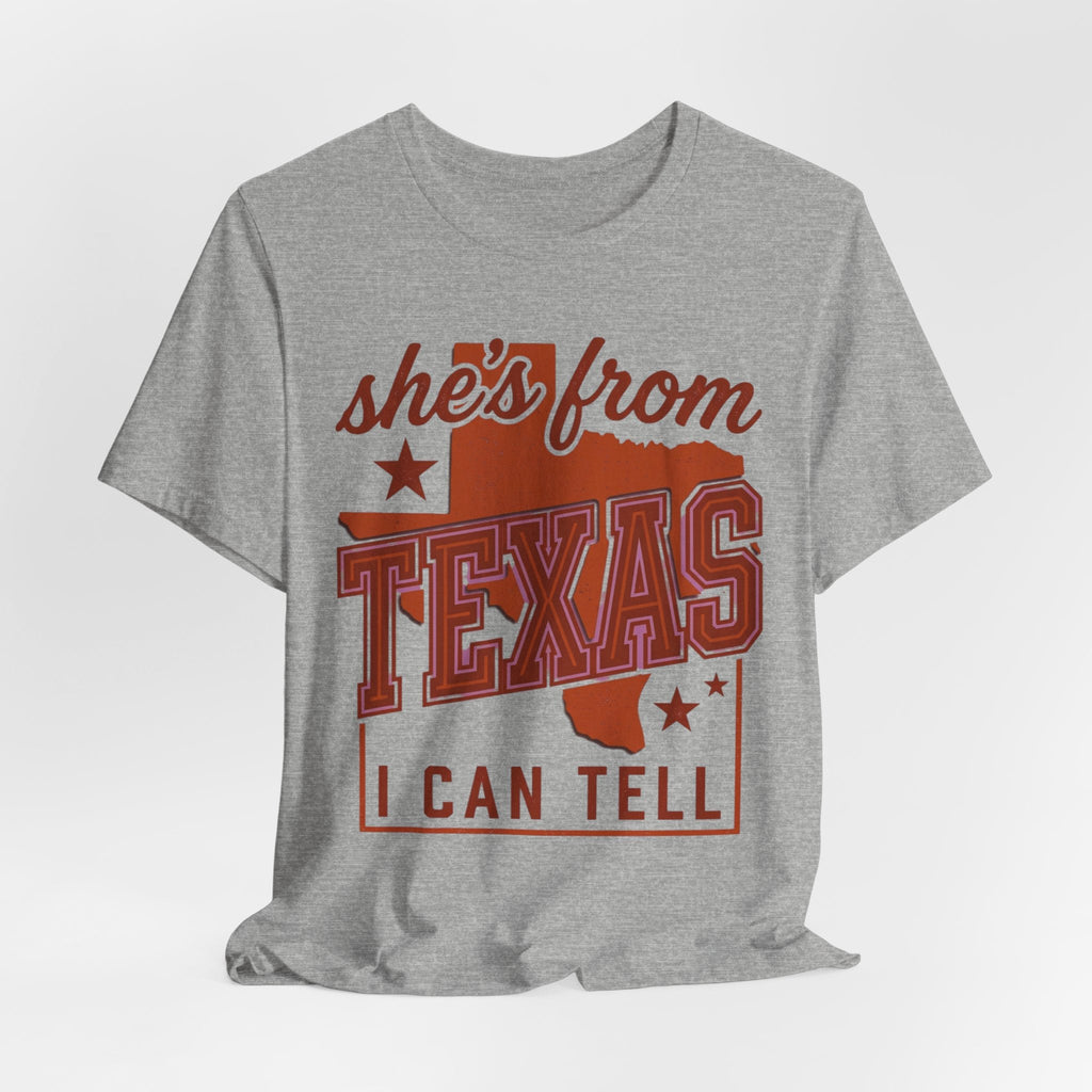 She's From Texas Tee | Texas Pride, Southern Cowgirl State Shirt - Eden's Custom Apparel & Graphics