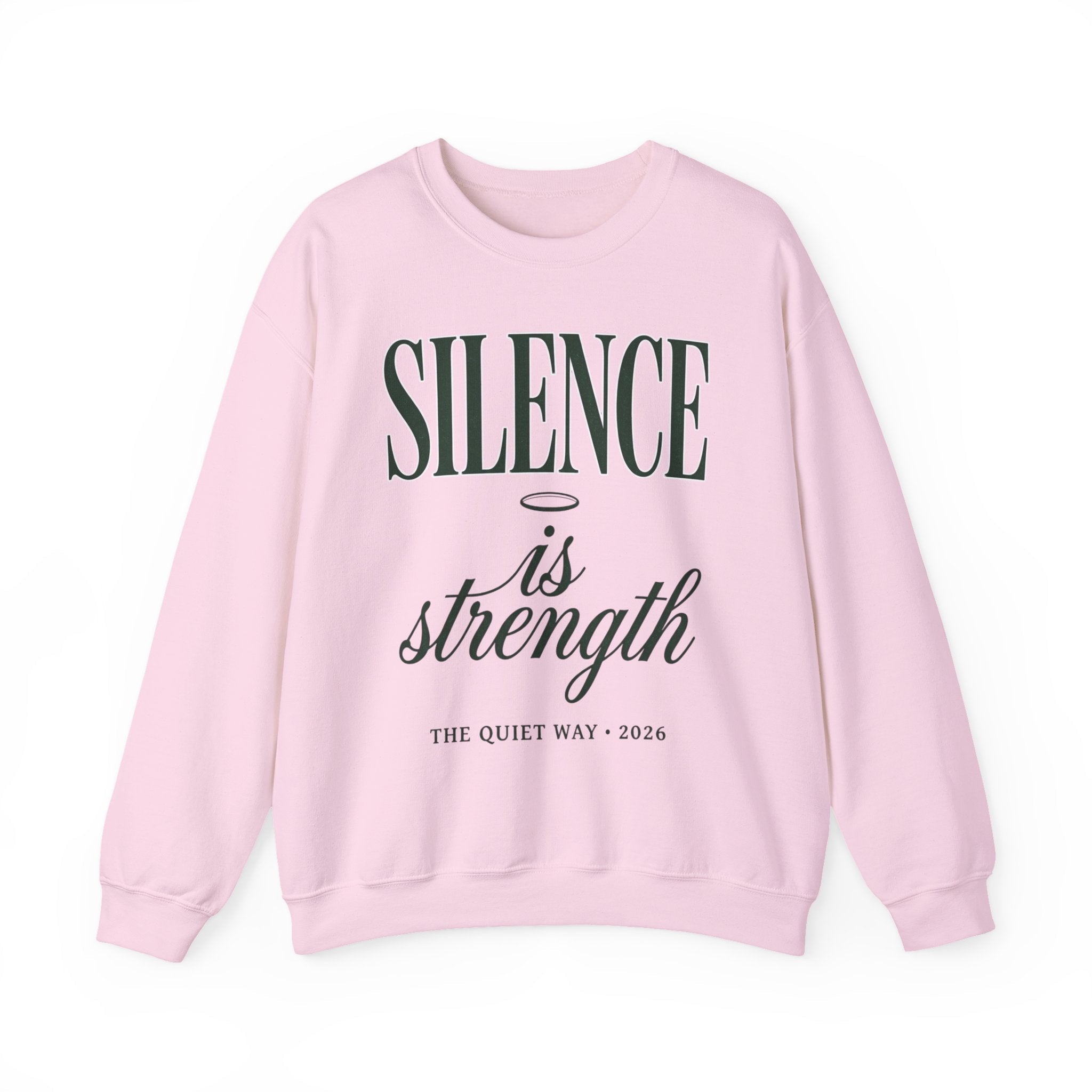 Silence Is Strength Sweatshirt | Pope - Style Iconography, Quiet Power - Eden's Custom Apparel & Graphics