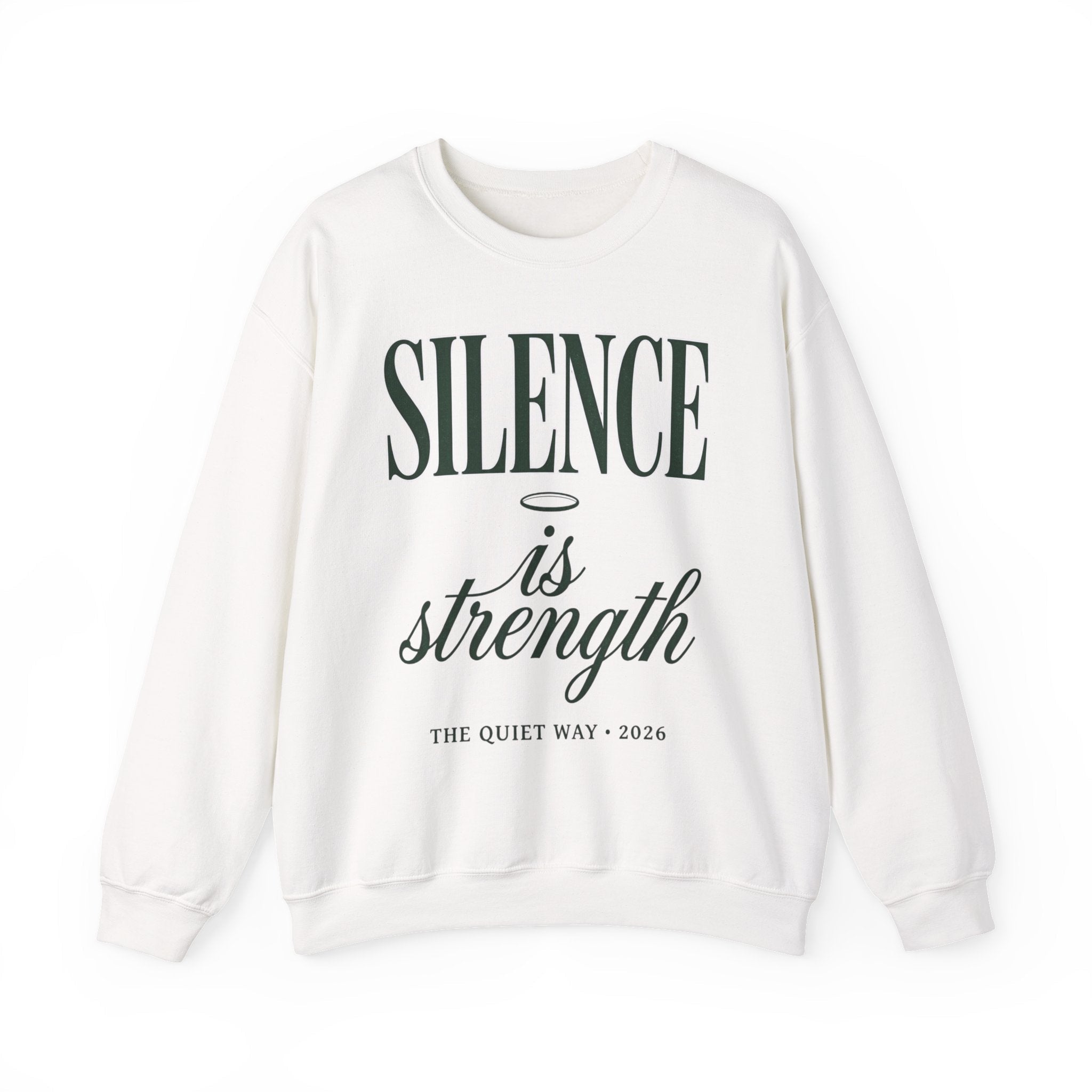 Silence Is Strength Sweatshirt | Pope - Style Iconography, Quiet Power - Eden's Custom Apparel & Graphics