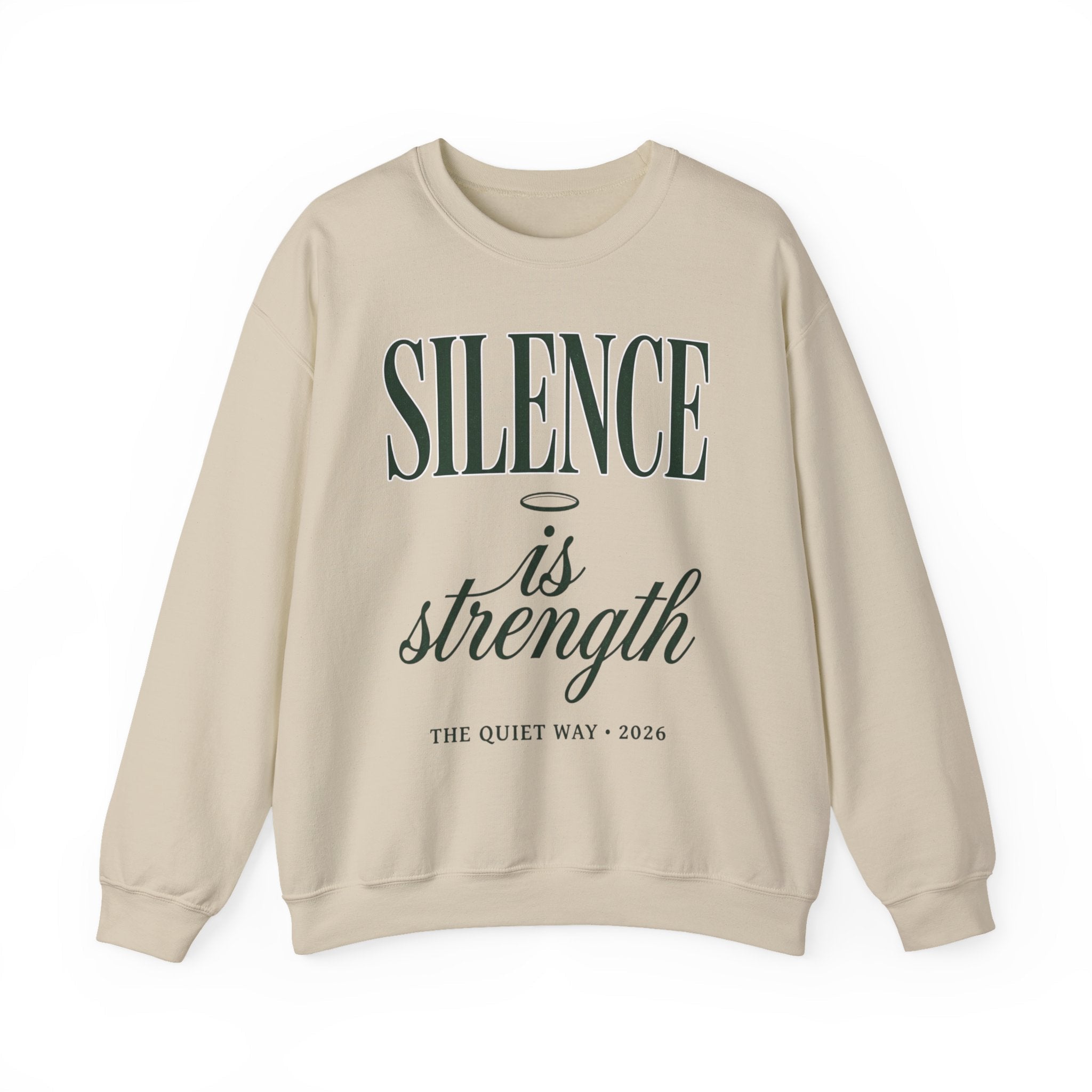 Silence Is Strength Sweatshirt | Pope - Style Iconography, Quiet Power - Eden's Custom Apparel & Graphics