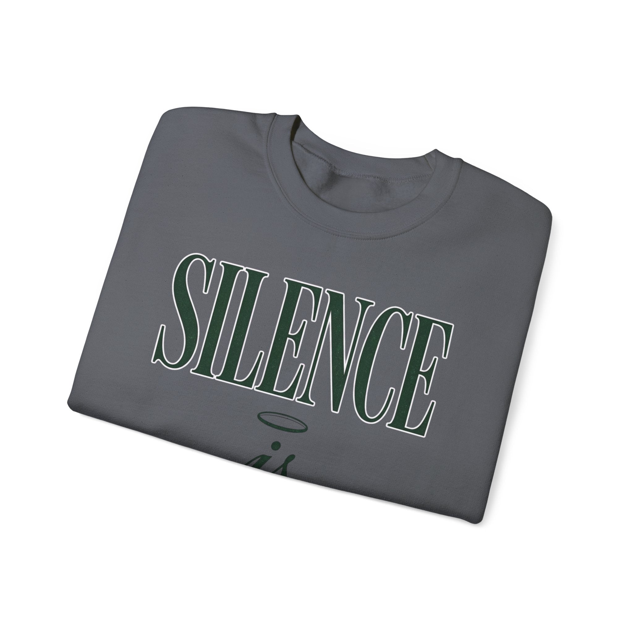 Silence Is Strength Sweatshirt | Pope - Style Iconography, Quiet Power - Eden's Custom Apparel & Graphics