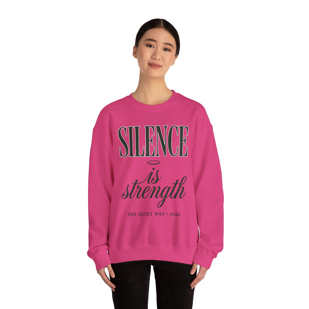 Silence Is Strength Sweatshirt | Pope - Style Iconography, Quiet Power - Eden's Custom Apparel & Graphics