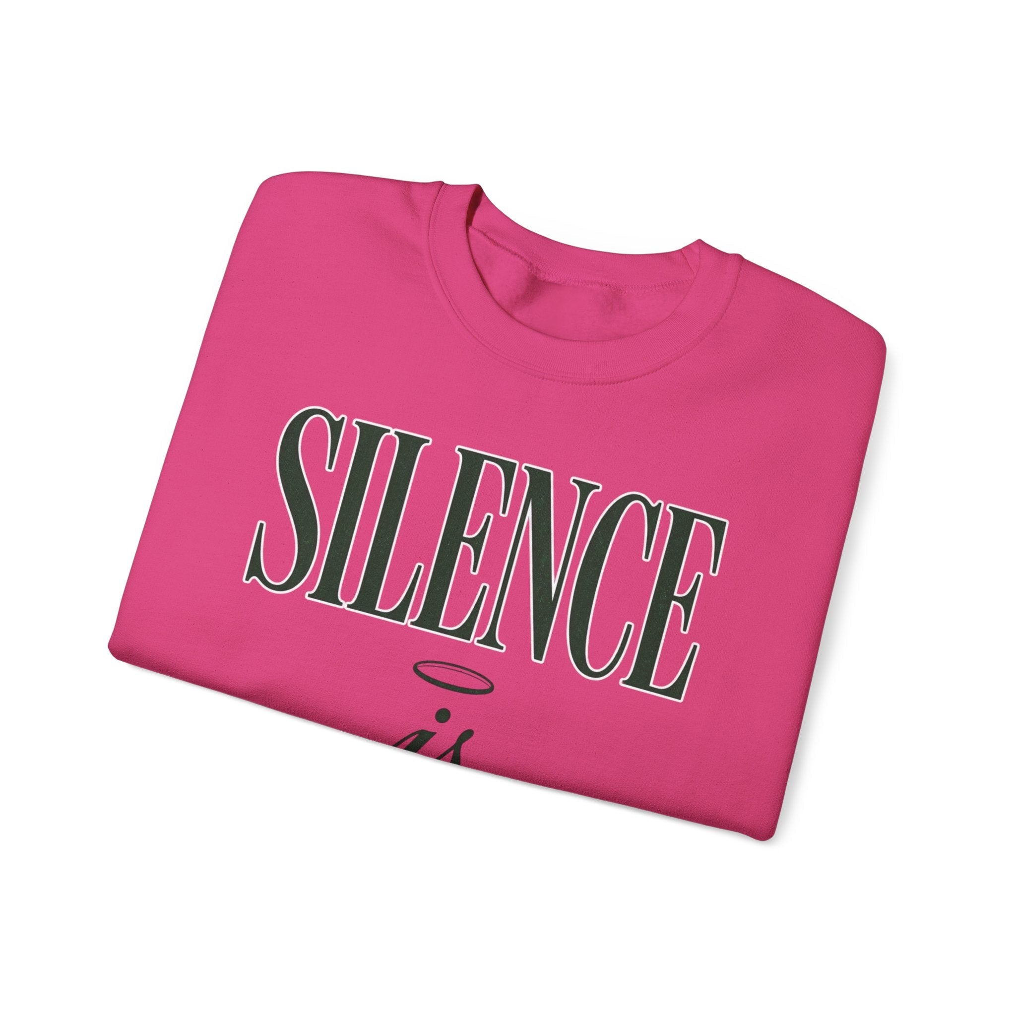 Silence Is Strength Sweatshirt | Pope - Style Iconography, Quiet Power - Eden's Custom Apparel & Graphics