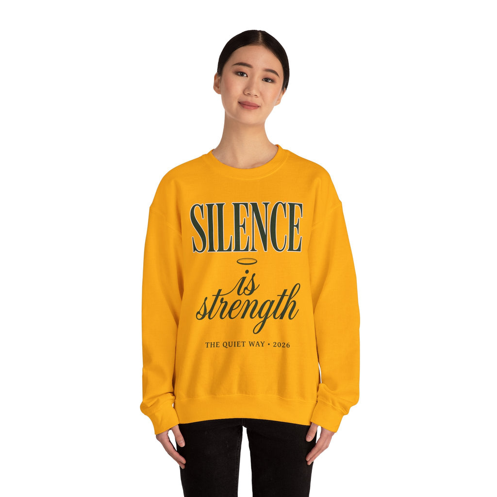 Silence Is Strength Sweatshirt | Pope - Style Iconography, Quiet Power - Eden's Custom Apparel & Graphics