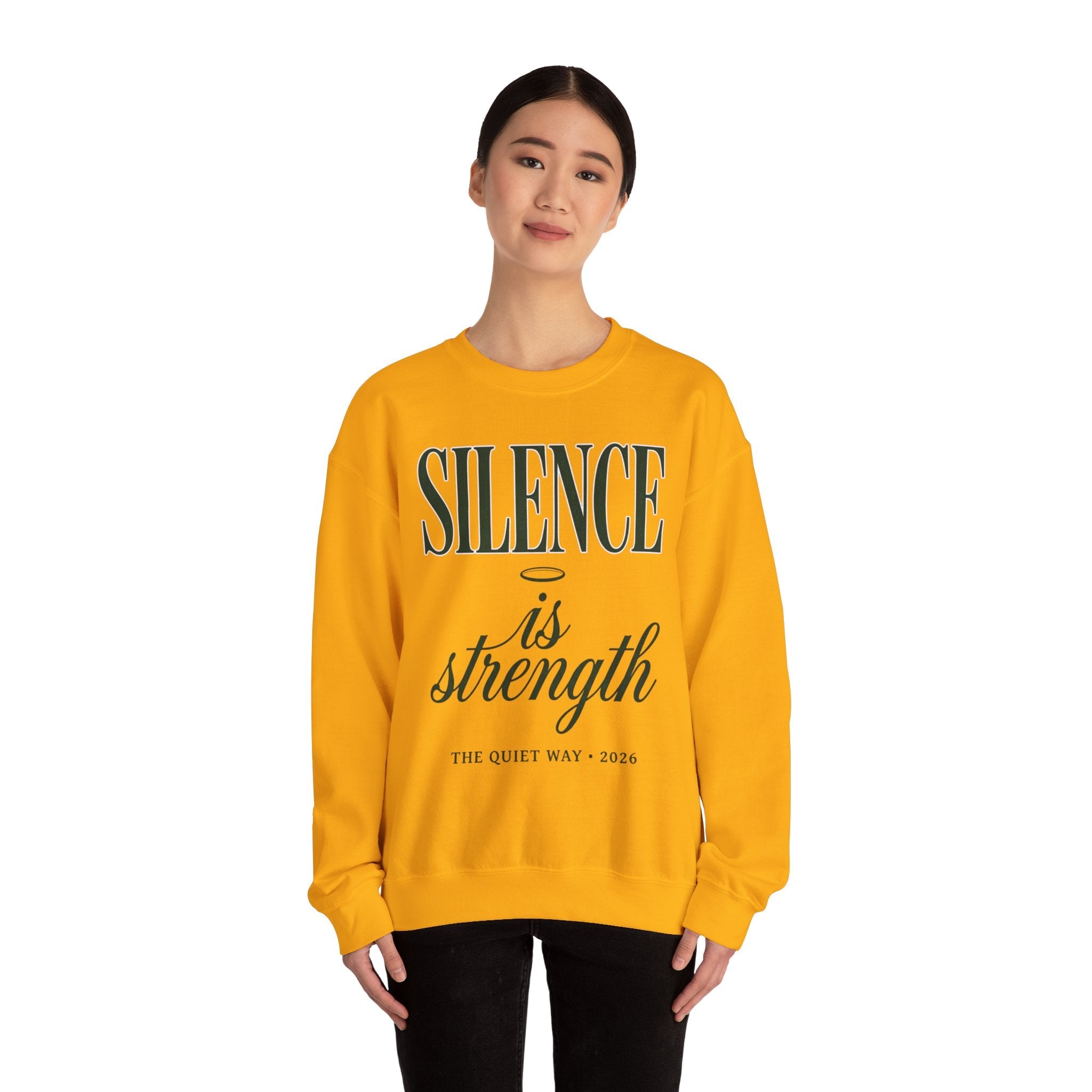 Silence Is Strength Sweatshirt | Pope - Style Iconography, Quiet Power - Eden's Custom Apparel & Graphics