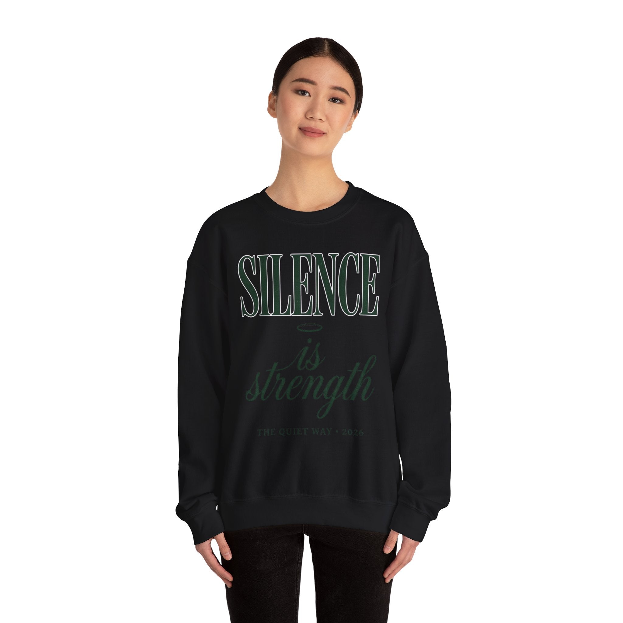 Silence Is Strength Sweatshirt | Pope - Style Iconography, Quiet Power - Eden's Custom Apparel & Graphics