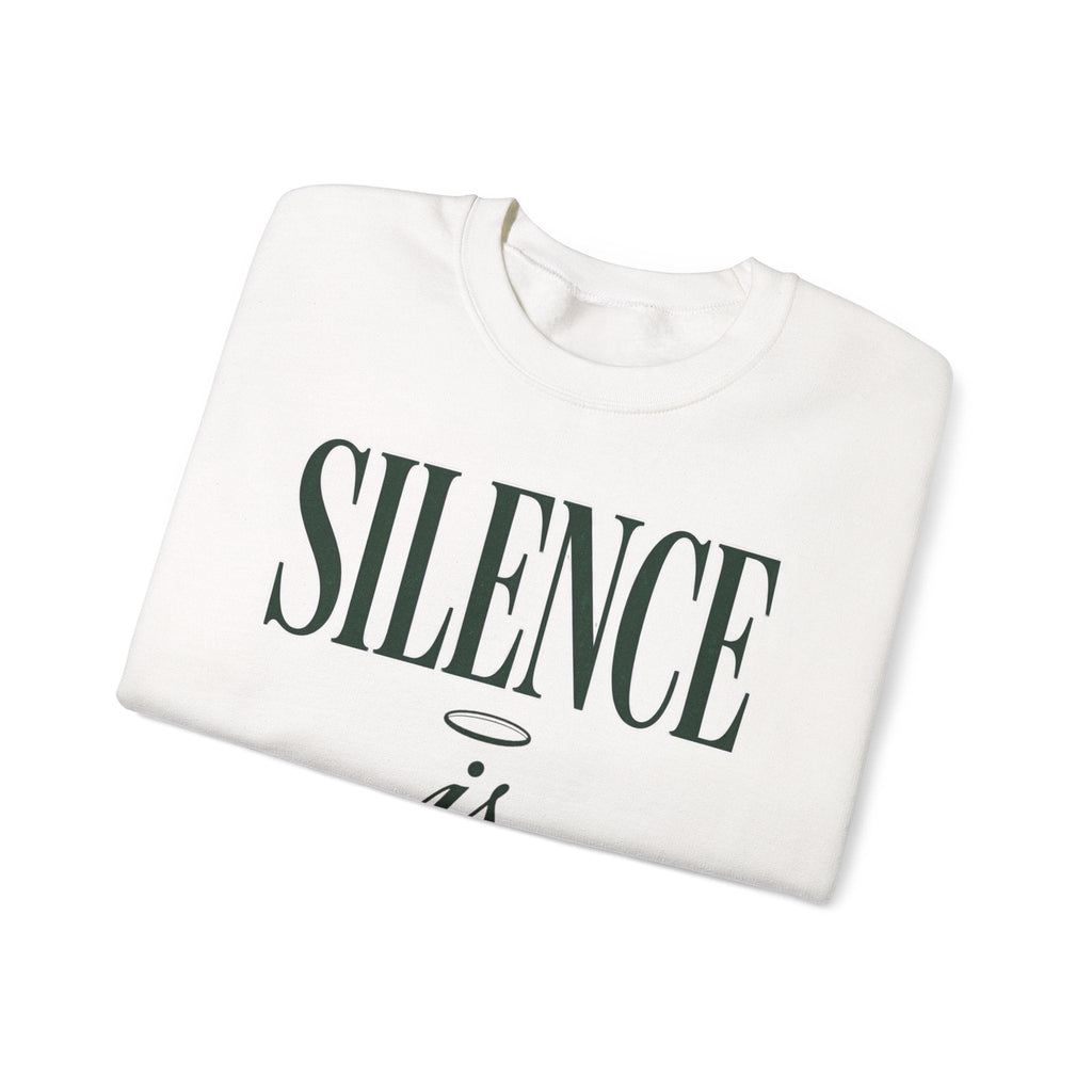 Silence Is Strength Sweatshirt | Pope - Style Iconography, Quiet Power - Eden's Custom Apparel & Graphics