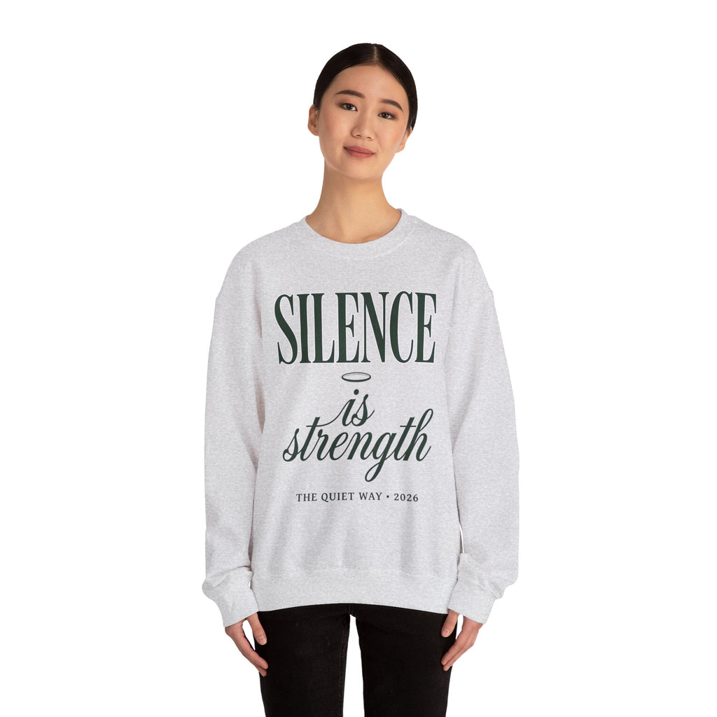 Silence Is Strength Sweatshirt | Pope - Style Iconography, Quiet Power - Eden's Custom Apparel & Graphics