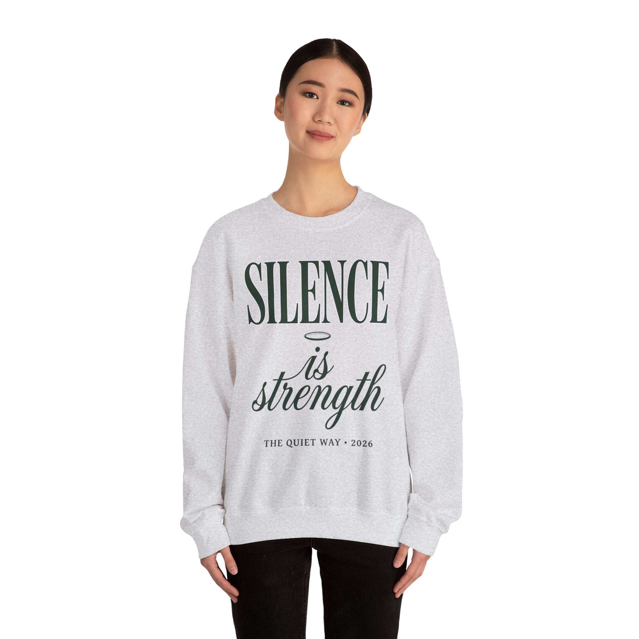 Silence Is Strength Sweatshirt | Pope - Style Iconography, Quiet Power - Eden's Custom Apparel & Graphics