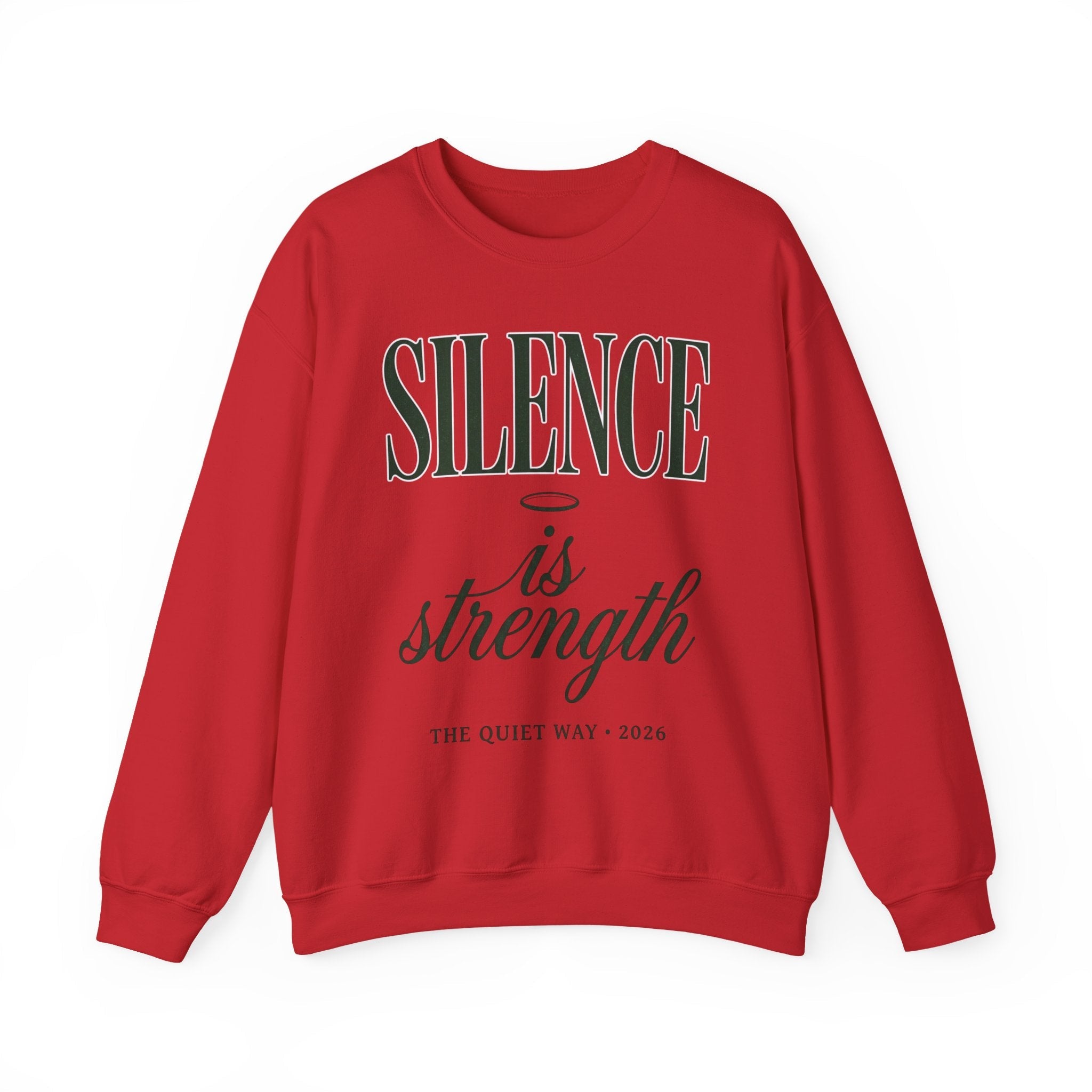 Silence Is Strength Sweatshirt | Pope - Style Iconography, Quiet Power - Eden's Custom Apparel & Graphics