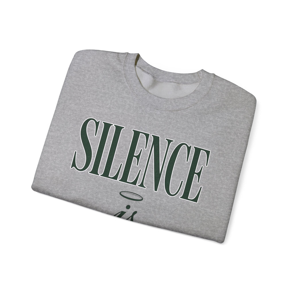 Silence Is Strength Sweatshirt | Pope - Style Iconography, Quiet Power - Eden's Custom Apparel & Graphics