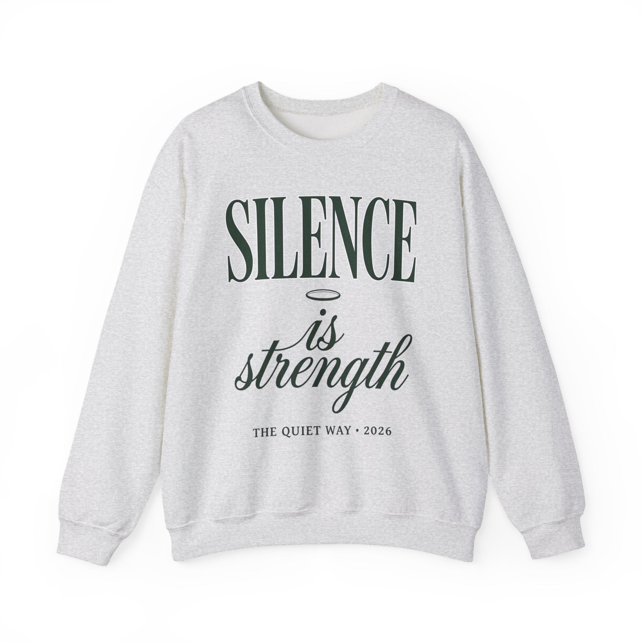 Silence Is Strength Sweatshirt | Pope - Style Iconography, Quiet Power - Eden's Custom Apparel & Graphics