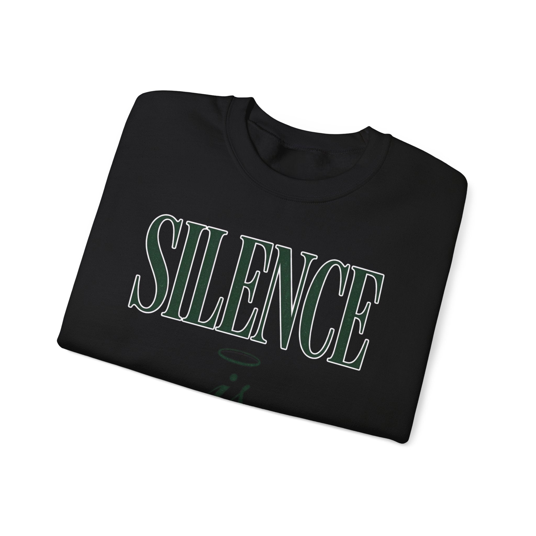 Silence Is Strength Sweatshirt | Pope - Style Iconography, Quiet Power - Eden's Custom Apparel & Graphics