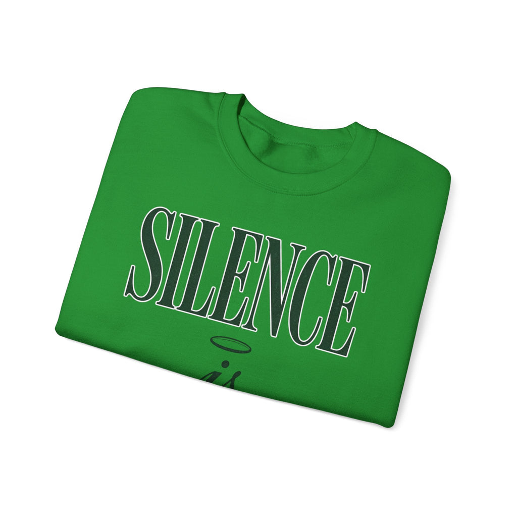 Silence Is Strength Sweatshirt | Pope - Style Iconography, Quiet Power - Eden's Custom Apparel & Graphics