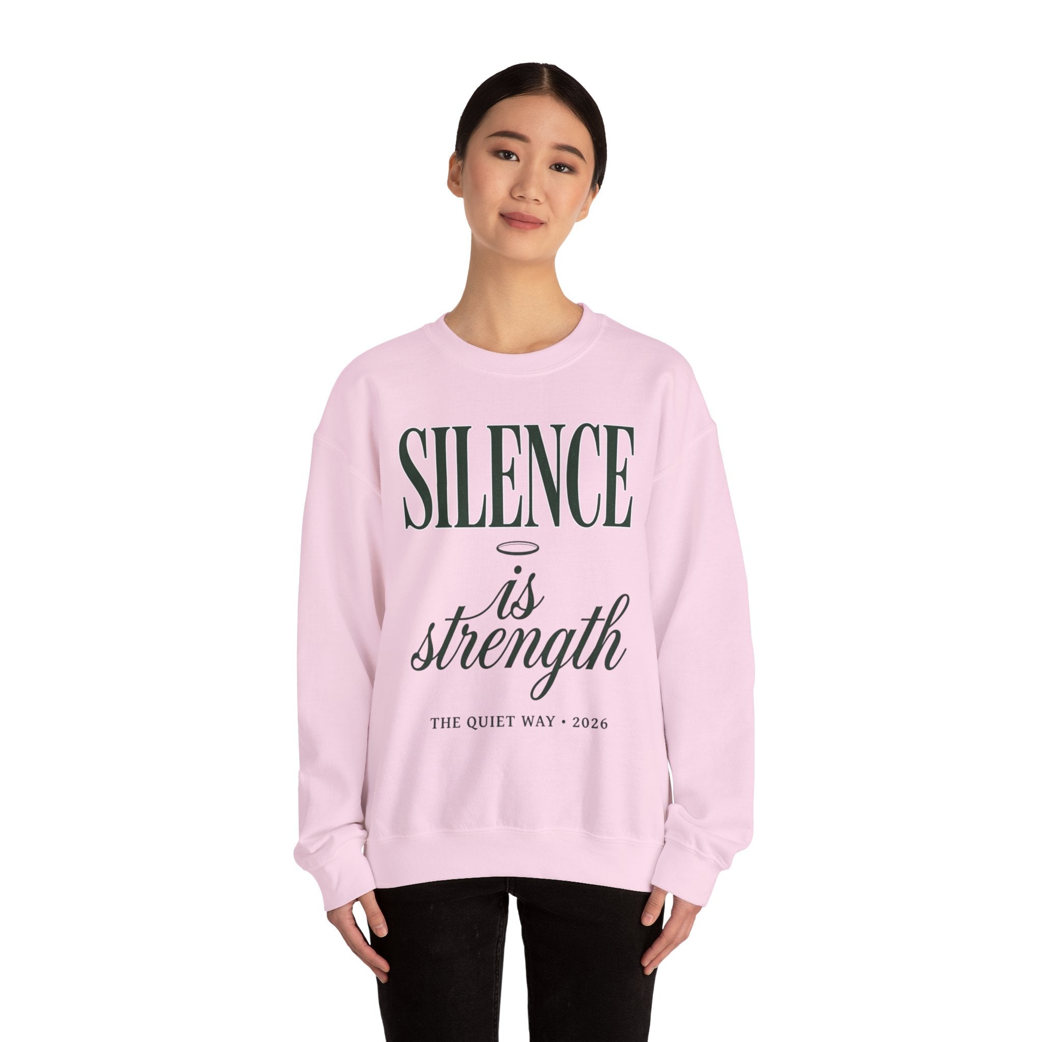 Silence Is Strength Sweatshirt | Pope - Style Iconography, Quiet Power - Eden's Custom Apparel & Graphics