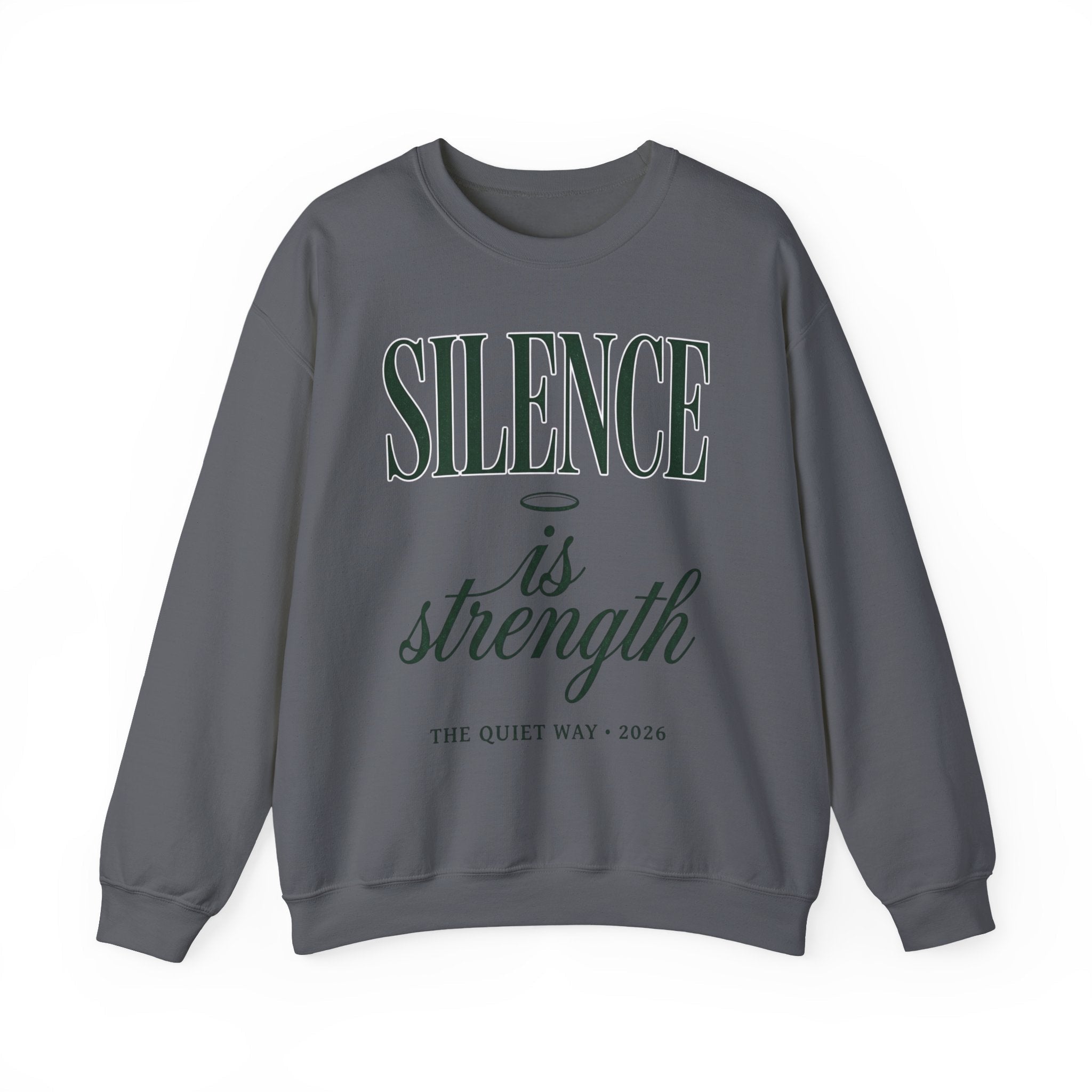 Silence Is Strength Sweatshirt | Pope - Style Iconography, Quiet Power - Eden's Custom Apparel & Graphics