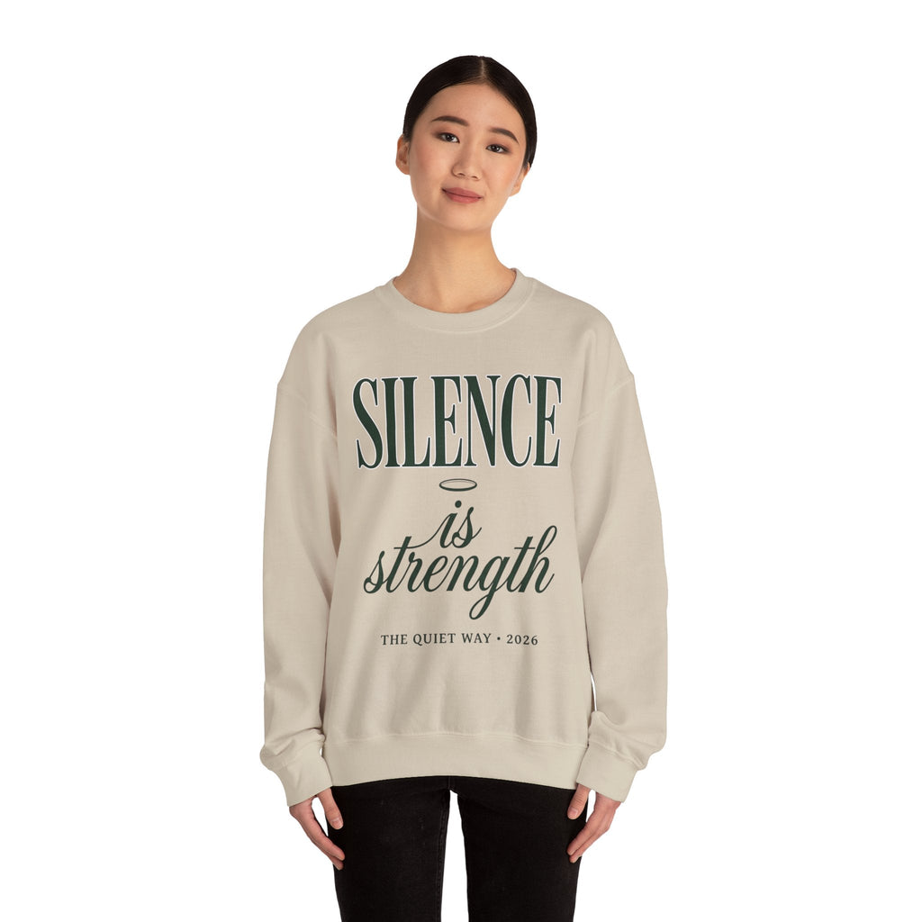 Silence Is Strength Sweatshirt | Pope - Style Iconography, Quiet Power - Eden's Custom Apparel & Graphics