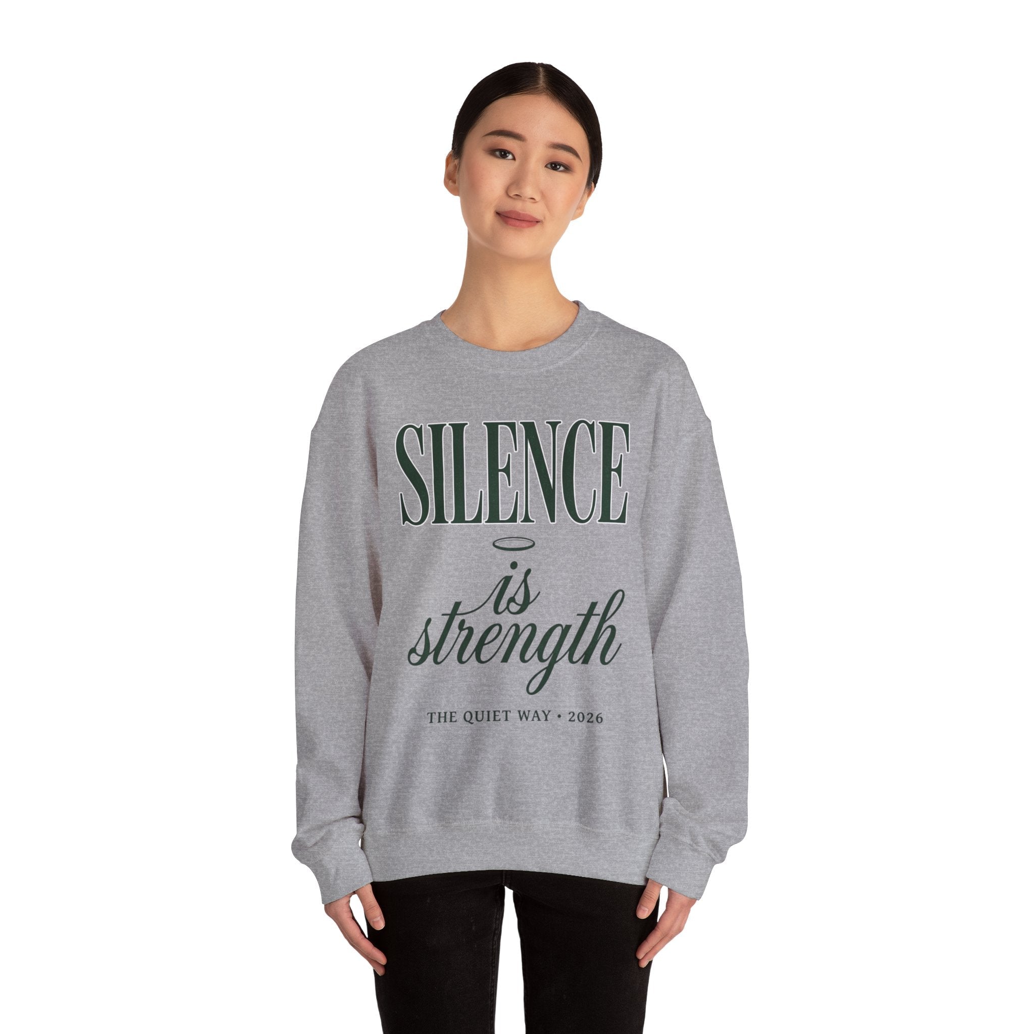 Silence Is Strength Sweatshirt | Pope - Style Iconography, Quiet Power - Eden's Custom Apparel & Graphics