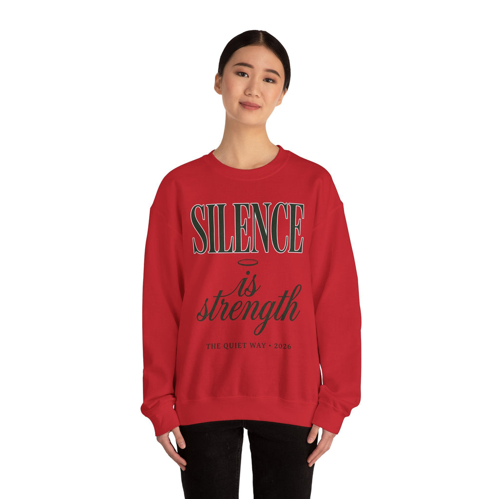Silence Is Strength Sweatshirt | Pope - Style Iconography, Quiet Power - Eden's Custom Apparel & Graphics