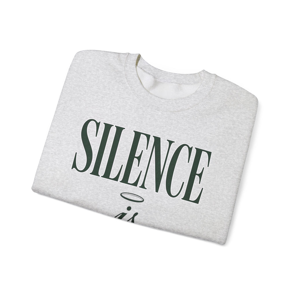 Silence Is Strength Sweatshirt | Pope - Style Iconography, Quiet Power - Eden's Custom Apparel & Graphics