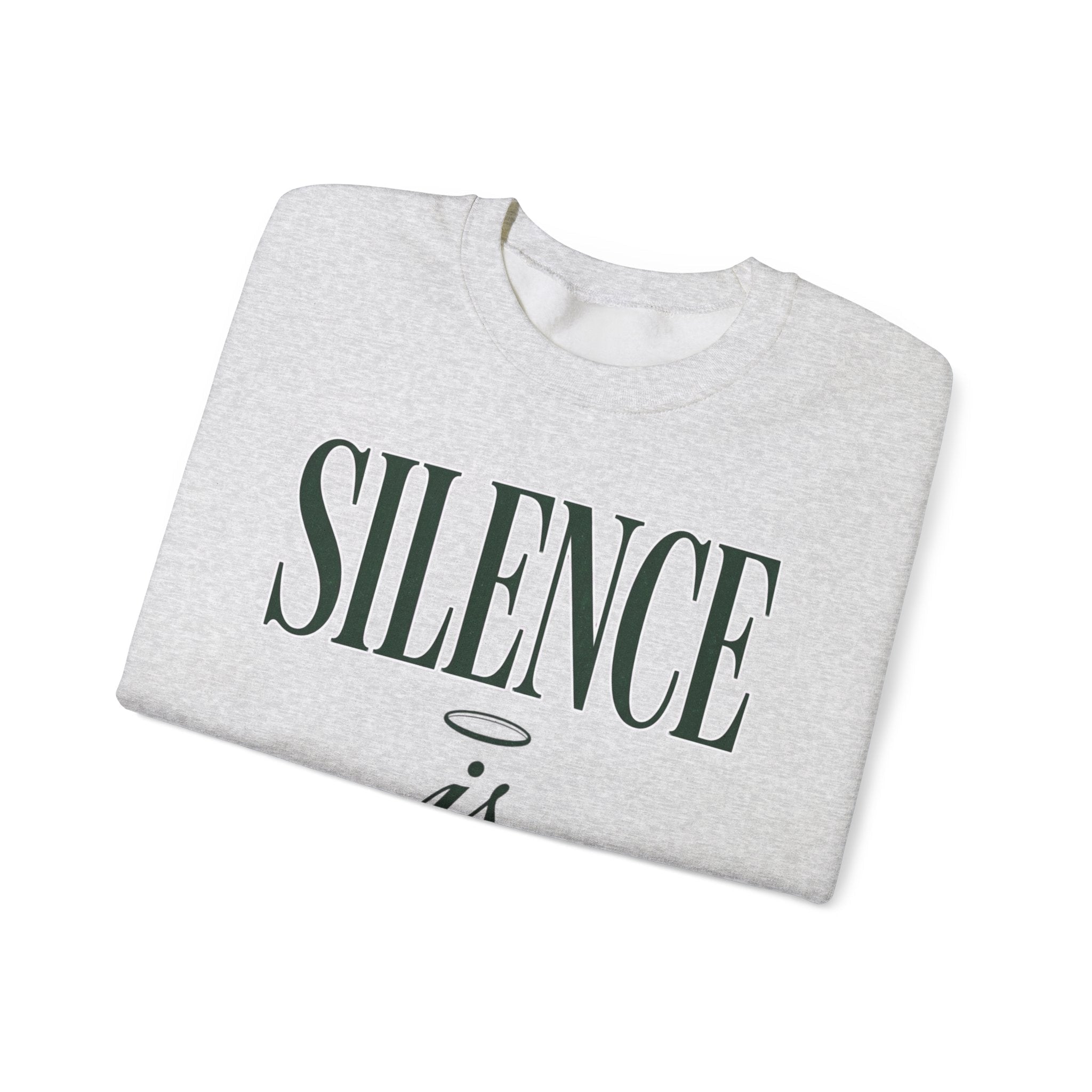 Silence Is Strength Sweatshirt | Pope - Style Iconography, Quiet Power - Eden's Custom Apparel & Graphics