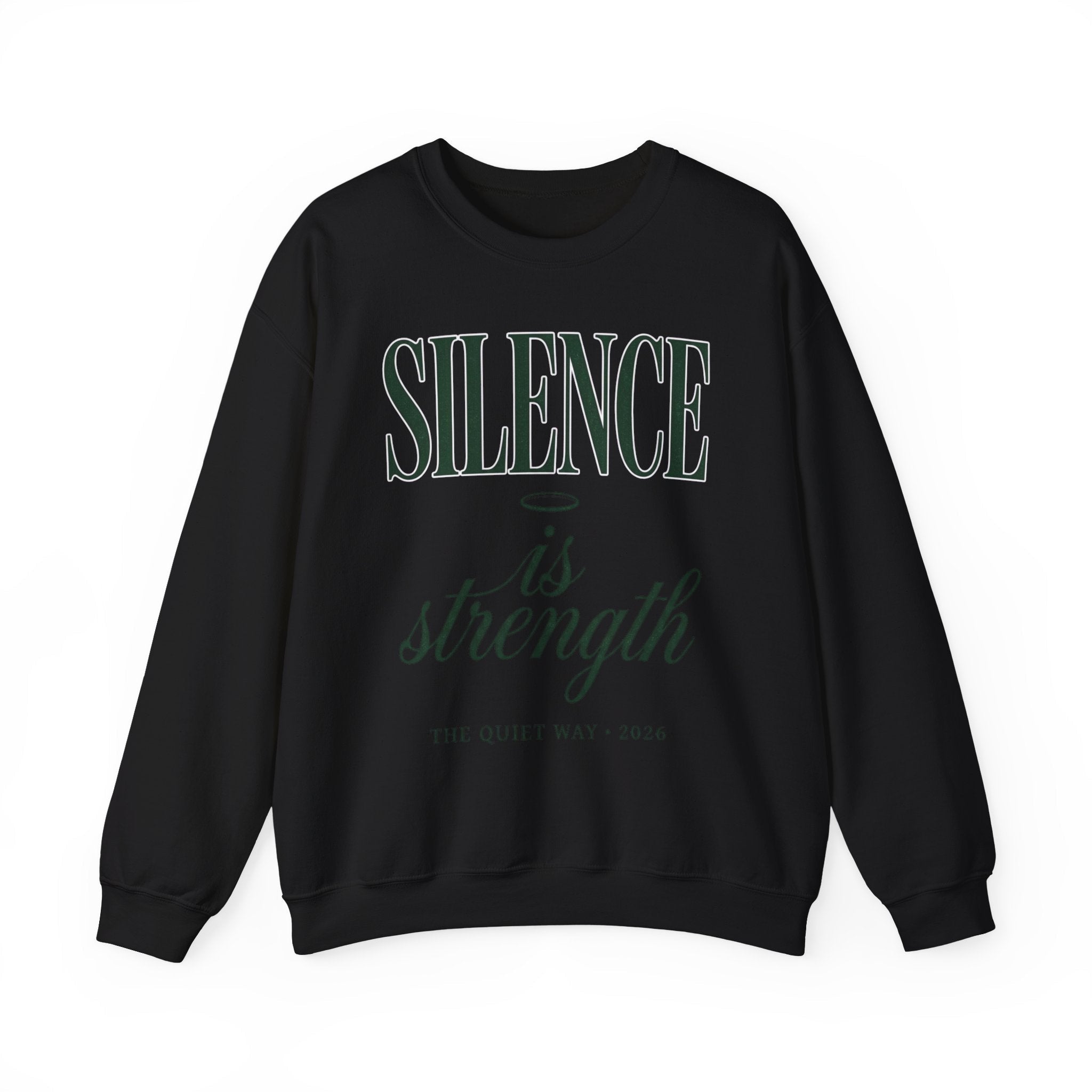 Silence Is Strength Sweatshirt | Pope - Style Iconography, Quiet Power - Eden's Custom Apparel & Graphics