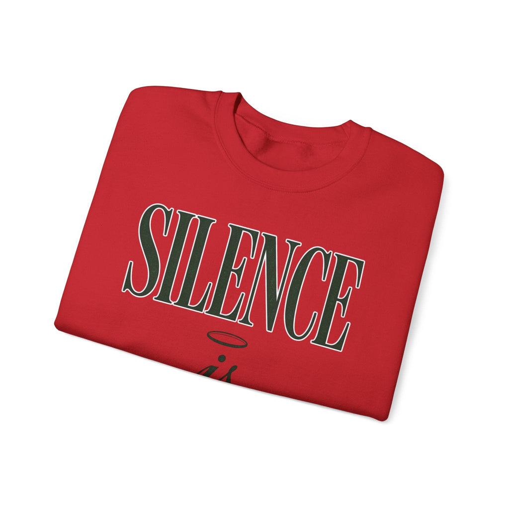 Silence Is Strength Sweatshirt | Pope - Style Iconography, Quiet Power - Eden's Custom Apparel & Graphics