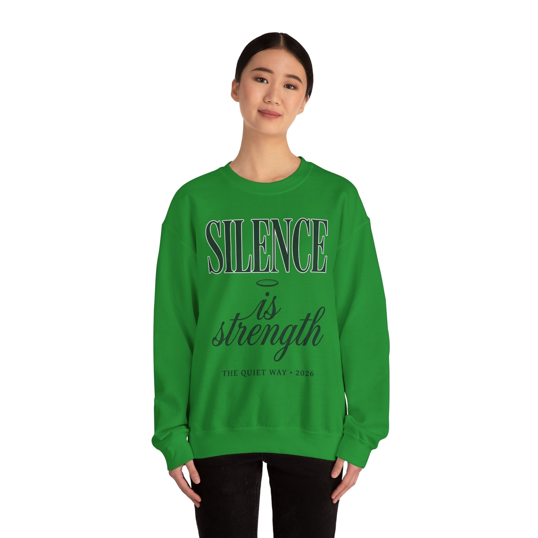 Silence Is Strength Sweatshirt | Pope - Style Iconography, Quiet Power - Eden's Custom Apparel & Graphics