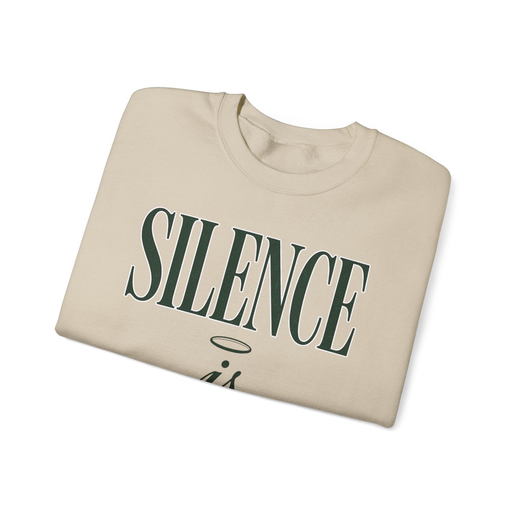 Silence Is Strength Sweatshirt | Pope - Style Iconography, Quiet Power - Eden's Custom Apparel & Graphics