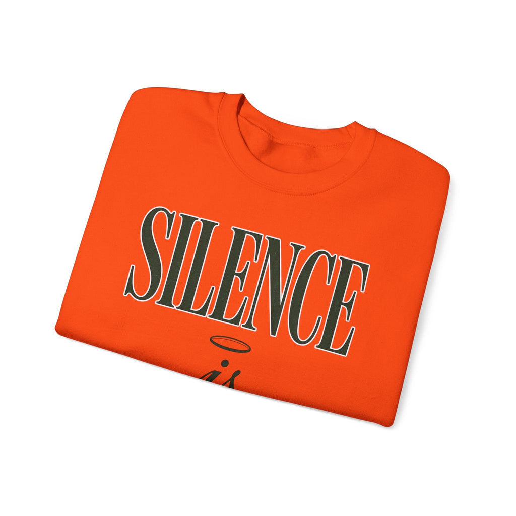 Silence Is Strength Sweatshirt | Pope - Style Iconography, Quiet Power - Eden's Custom Apparel & Graphics