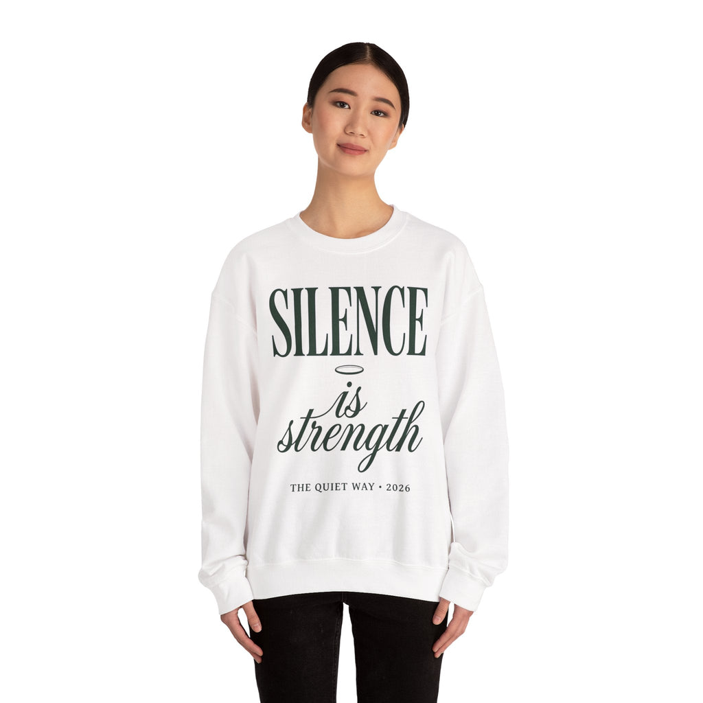 Silence Is Strength Sweatshirt | Pope - Style Iconography, Quiet Power - Eden's Custom Apparel & Graphics