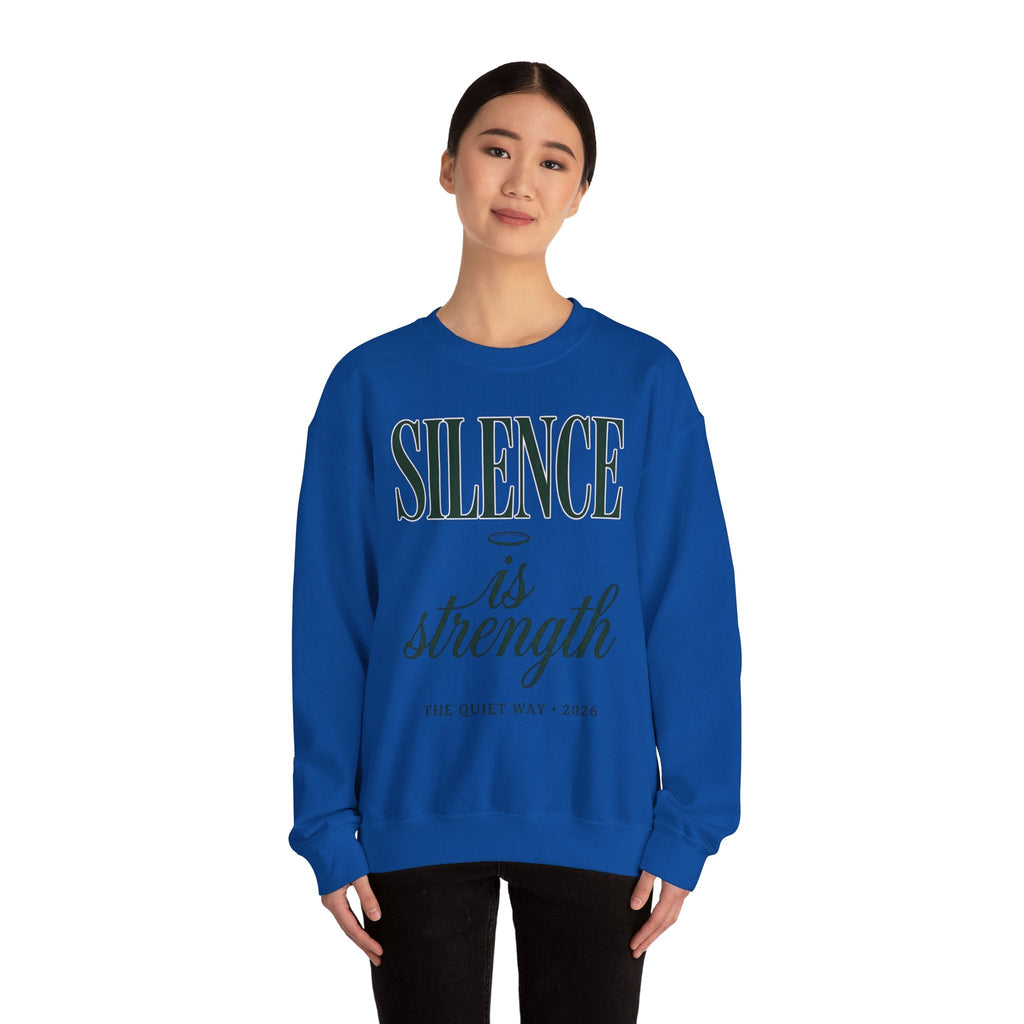 Silence Is Strength Sweatshirt | Pope - Style Iconography, Quiet Power - Eden's Custom Apparel & Graphics
