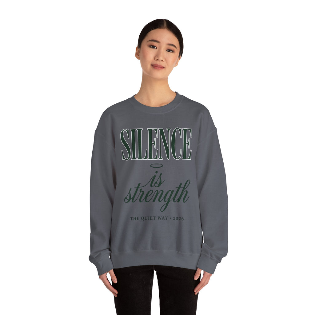 Silence Is Strength Sweatshirt | Pope - Style Iconography, Quiet Power - Eden's Custom Apparel & Graphics