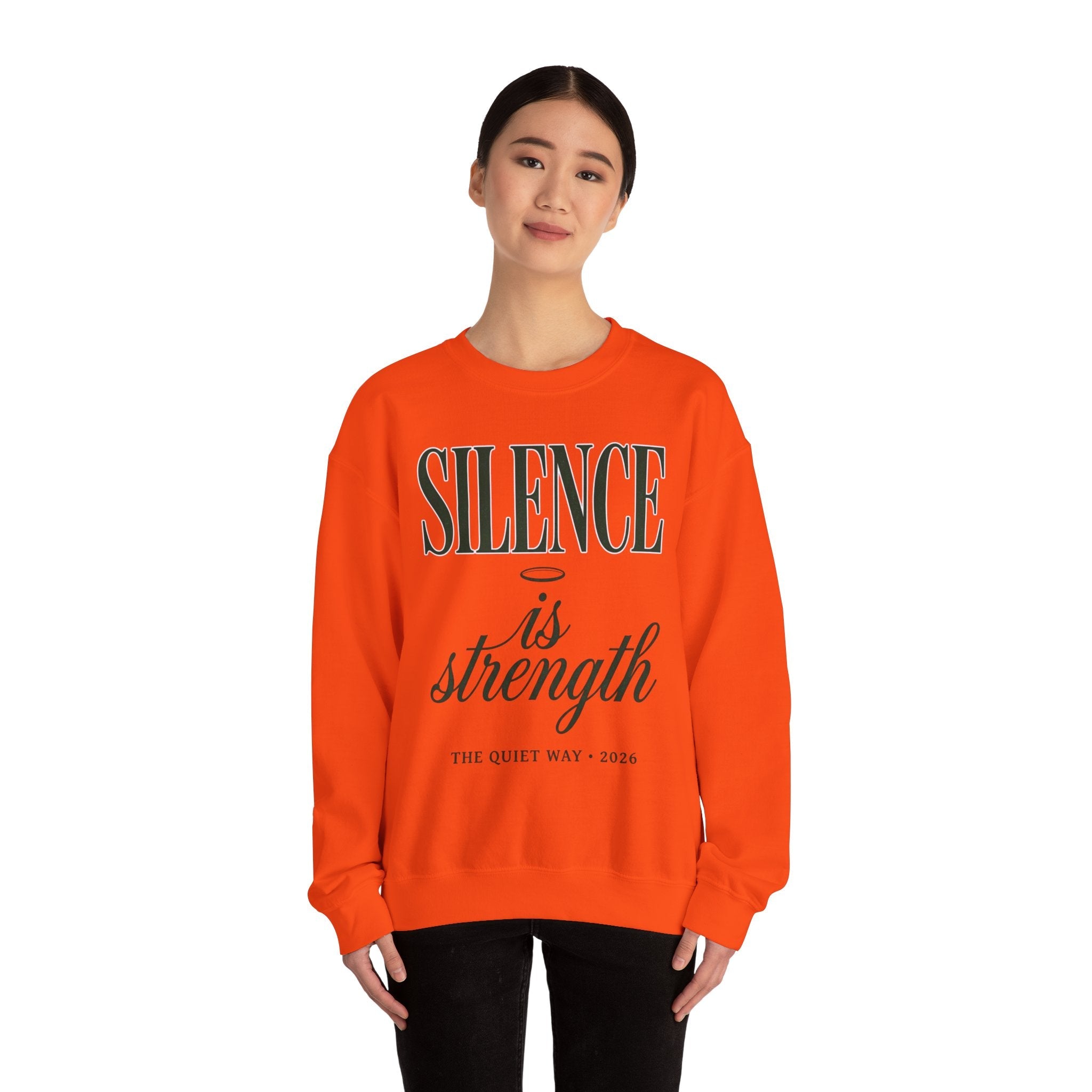 Silence Is Strength Sweatshirt | Pope - Style Iconography, Quiet Power - Eden's Custom Apparel & Graphics