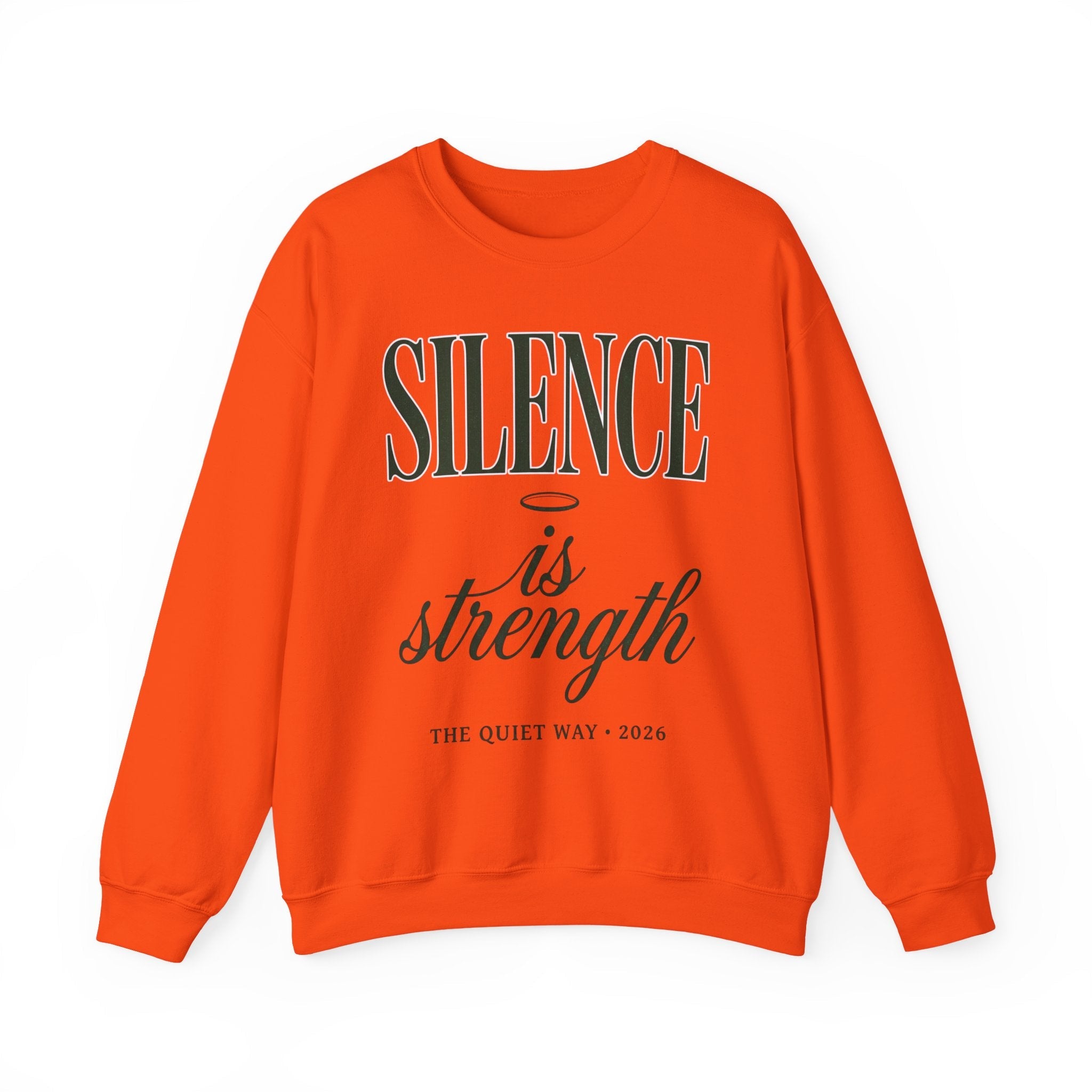 Silence Is Strength Sweatshirt | Pope - Style Iconography, Quiet Power - Eden's Custom Apparel & Graphics